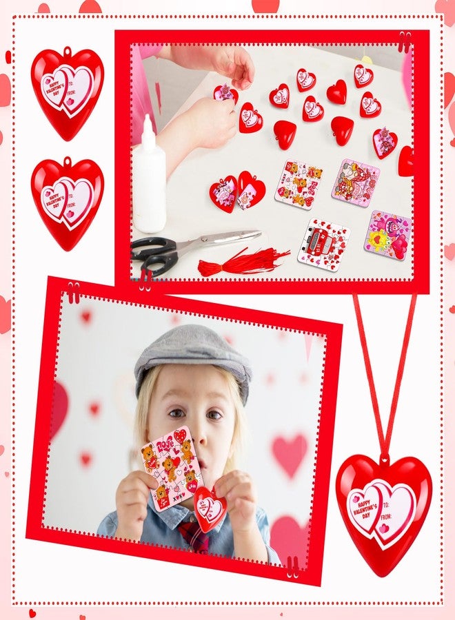 مجموعة ميني إنفلات 36 قطعة/108 قطعة، هدية عيد الحب للأطفال في الفصل الدراسي، تتضمن 36 أحجية تركيب صور لعيد الحب، و36 بيضة حمراء على شكل قلب مع خيط، و36 ملصقًا لعيد الحب، هدية مثالية لتبادل الهدايا في المدرسة. - Image 5